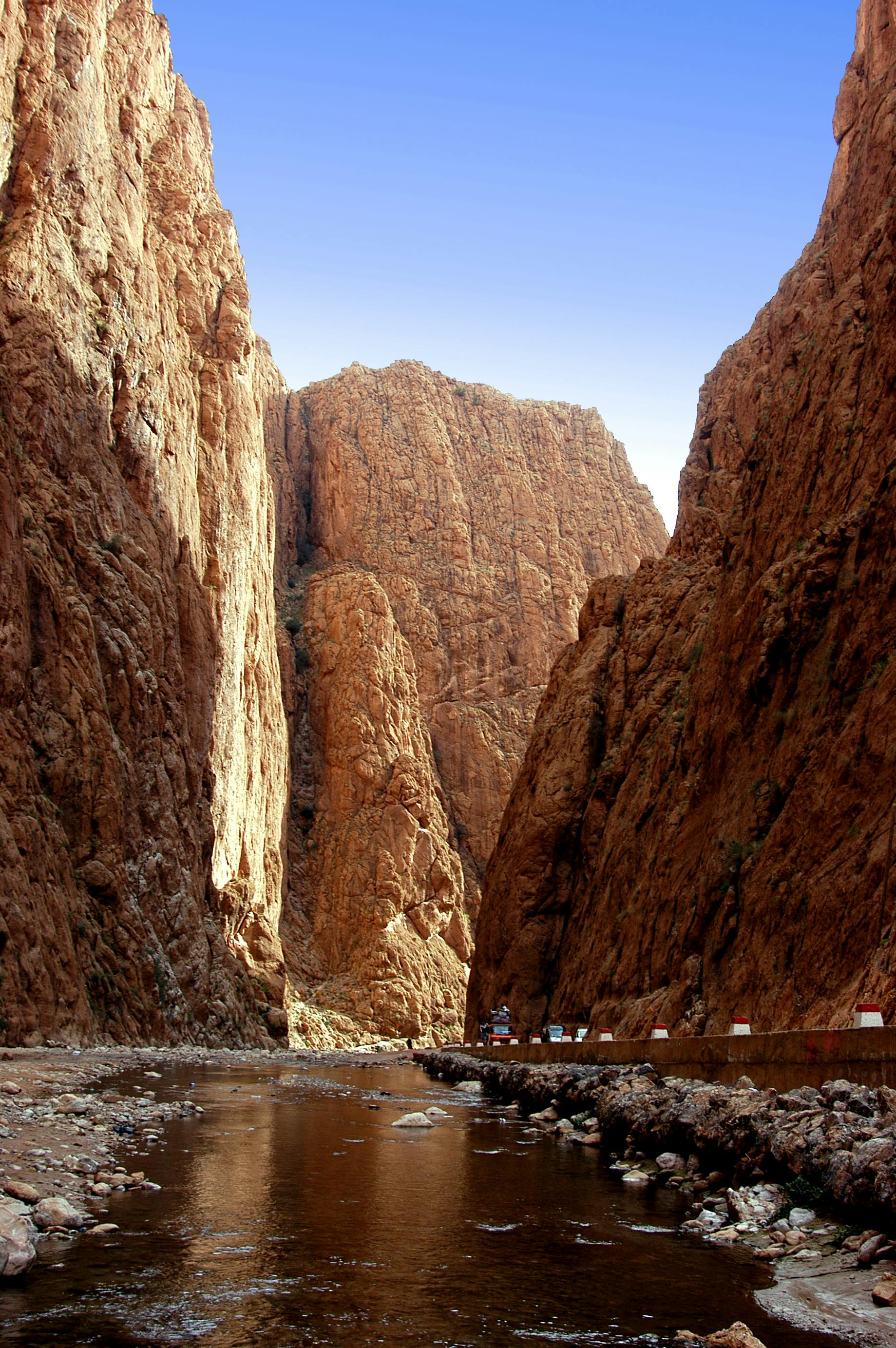 Todra Gorge narrow passage, southern Morocco