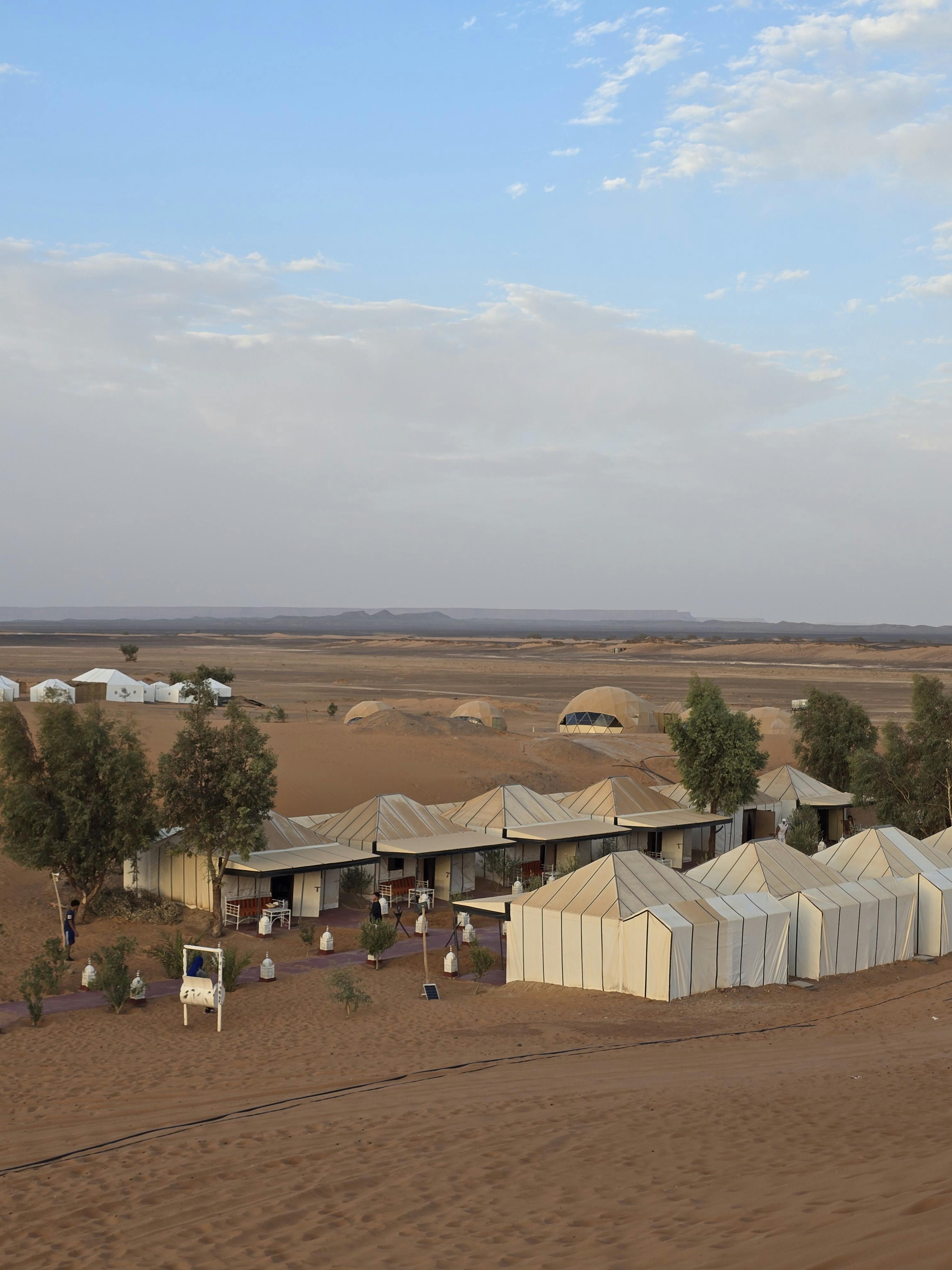 Desert camp under the Sahara sky, Morocco